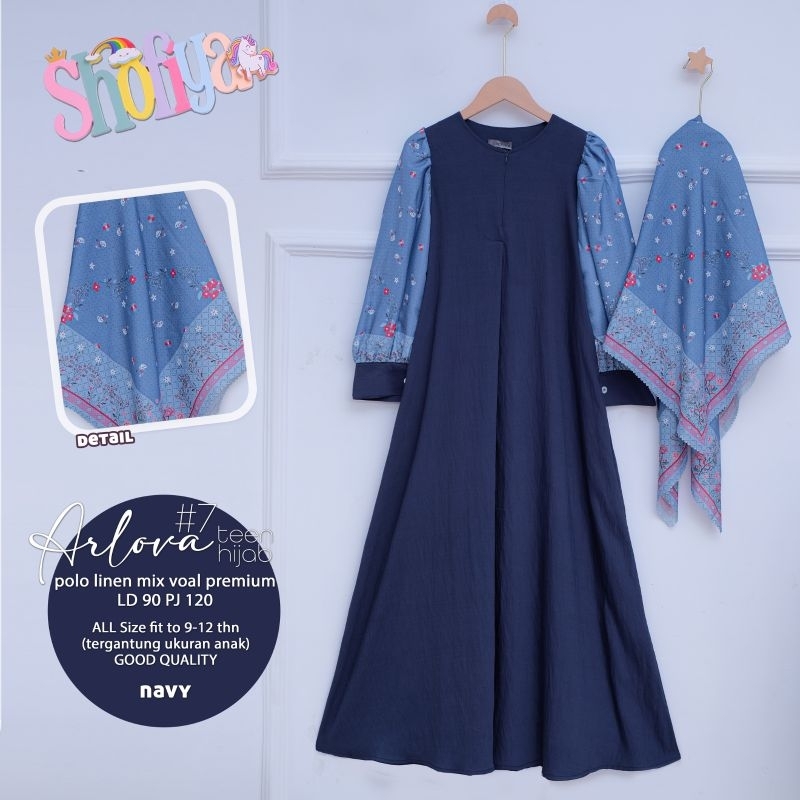 alamanda maxi kids perempuan dress remaja muslim gamis anak perempuan gamis ceruty anak motif bunga 