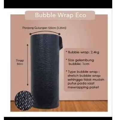 

Bubble Wrap Hitam/Putih 1 meter