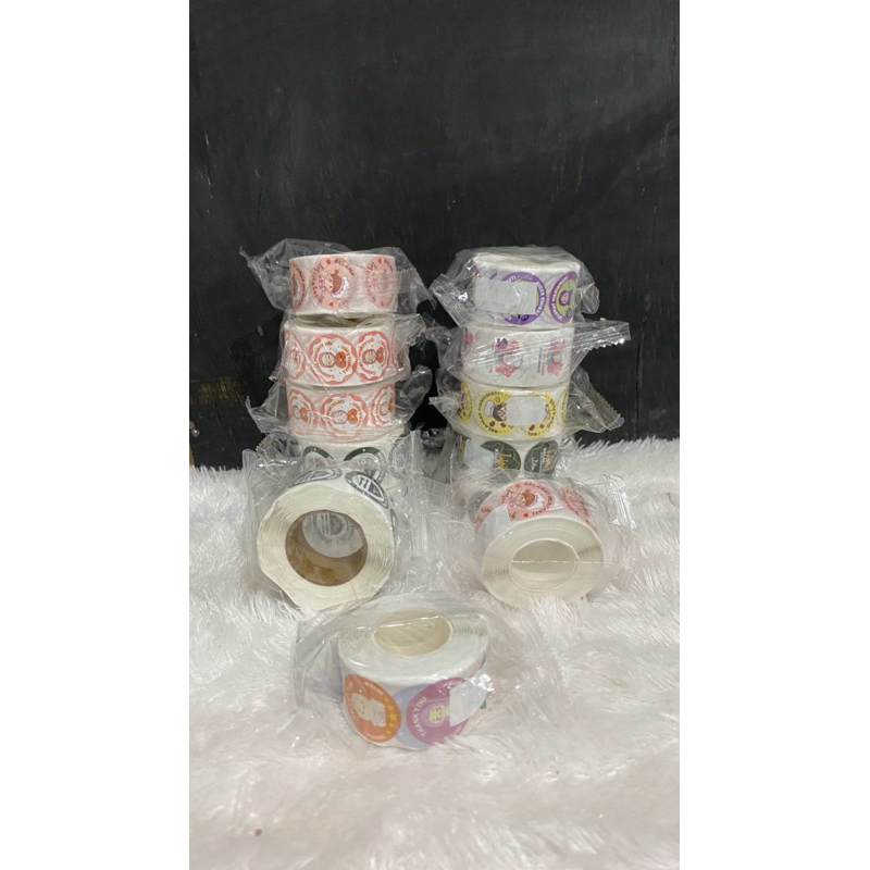 

Sticker tempel, untuk makanan dll 1 roll 500 pcs