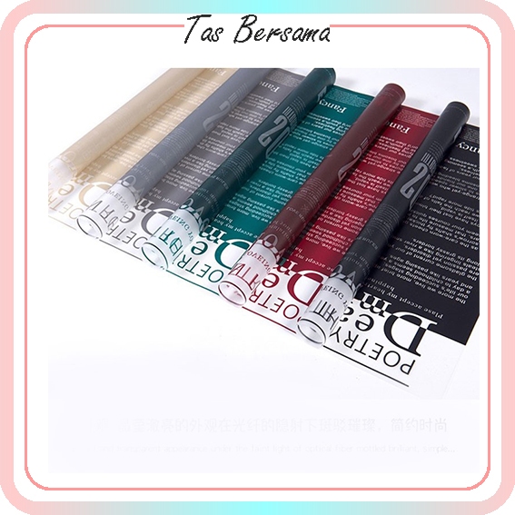 

(1 PACK ISI 20 LEMBAR) Kertas Buket Bunga Magazine Transparan Flower Wrapping Paper Cellophane Paper OPP KB6058