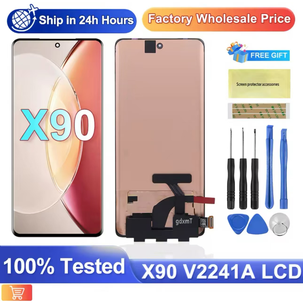 6.78''AMOLED For vivo X90 LCD Display Touch Screen Digitizer for x90 Assembly Replacement Parts For 