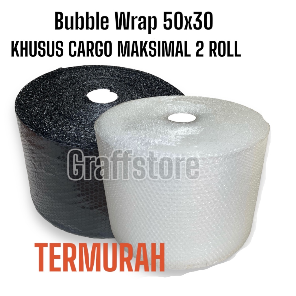 

BUBBLE WRAP 50X30 KHUSUS CARGO MAKSIMAL 2 ROLL