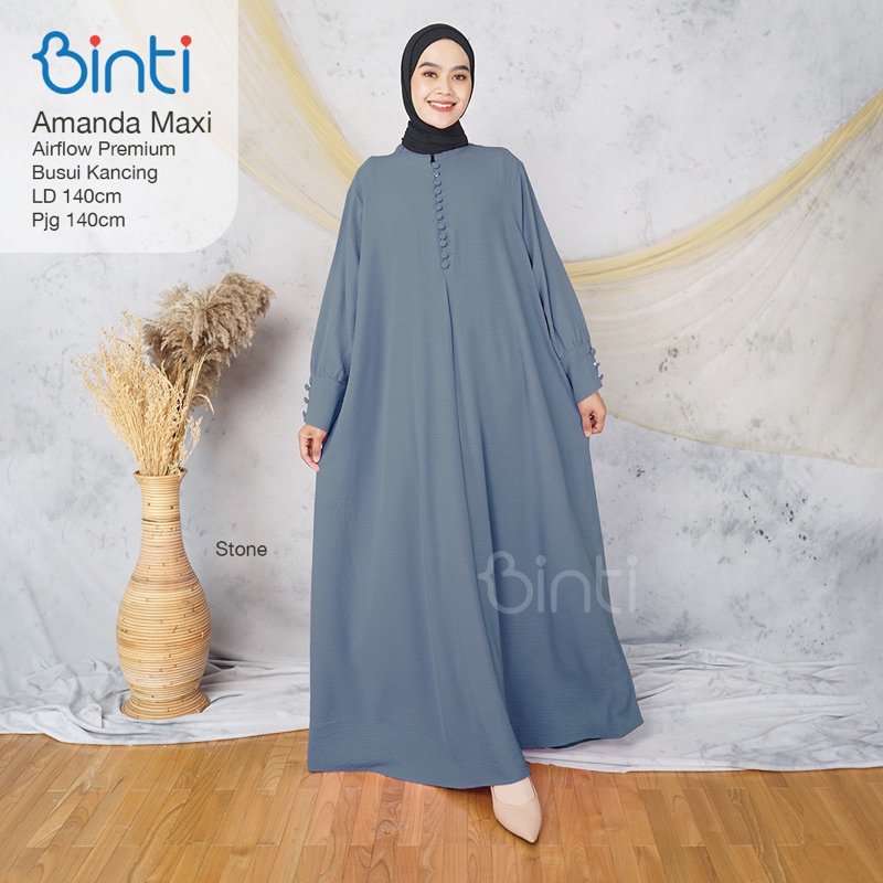 Gamis Wanita Amanda Maxy By Binti matt airflow premium ld 140