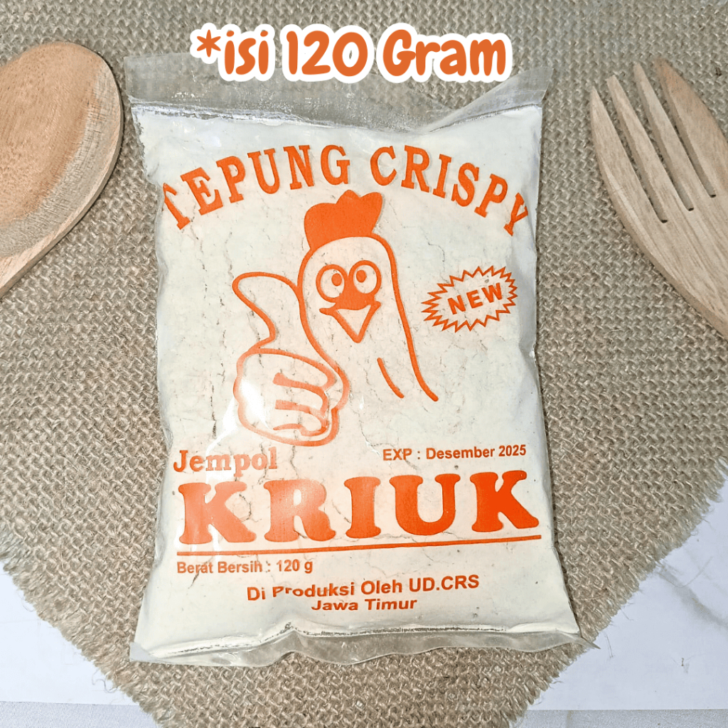 

TERMURAH! tepung bumbu crispy kriuk 120gram tepung bumbu serbaguna premium