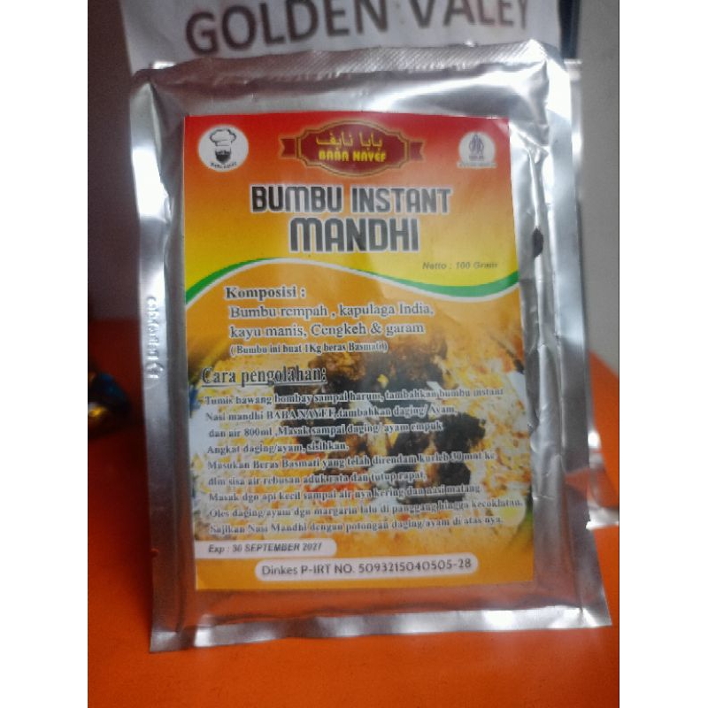 

Bumbu Instant Nasi Mandhi, Bumbu Arab BABA NAYEF..