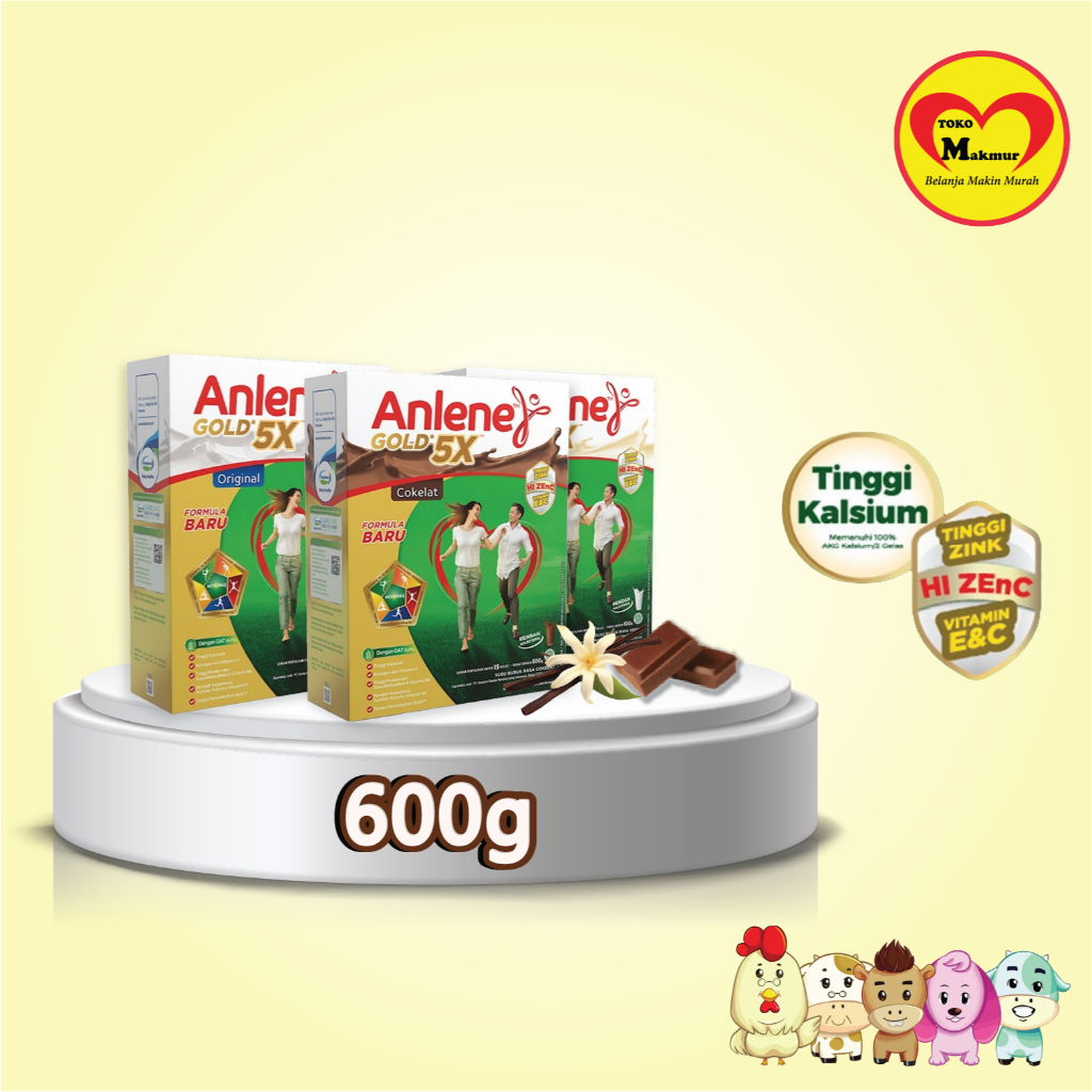 

Anlene Gold 5X Vanila / Original / Coklat 600gr / Toko Makmur Gresik