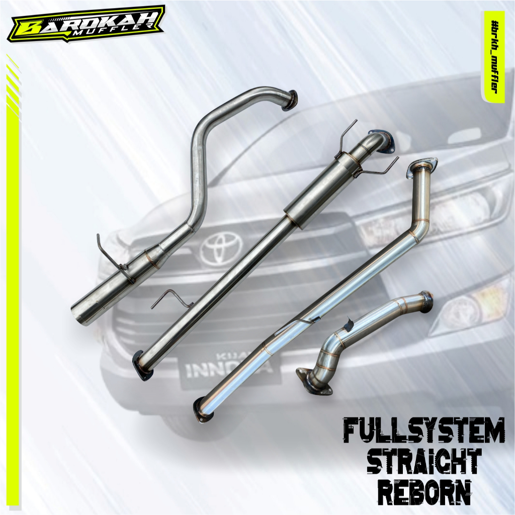 Knalpot Fullsystem Innova Reborn 2GD/VRZ Tailpipe Straight