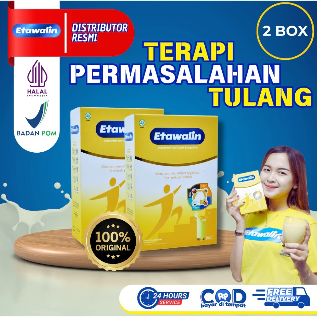 

[READY STOCK] PAKET 2 BOX ETAWALIN – Susu Kambing Etawa Tingkatkan Kepadatan & Kesehatan Tulang Send