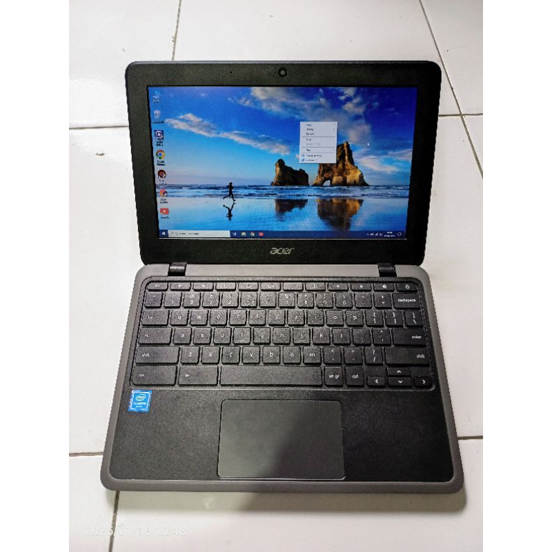 Chromebook acer c733 ram 4gb udah windows