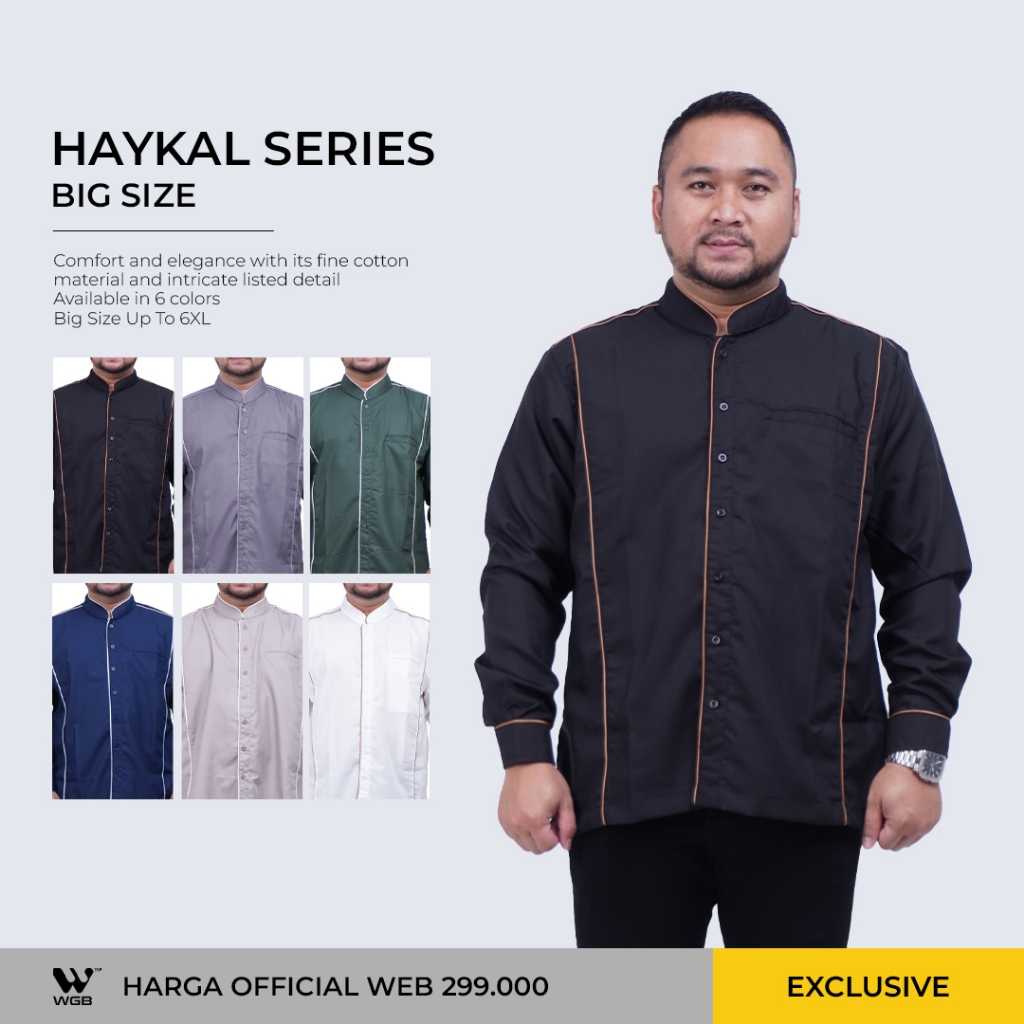 WGB Koko Panjang Haykal Series Pria Big Size Ukuran Jumbo XXL XXXL