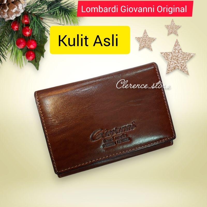 Dompet Kulit Asli Lombardi Giovanni 9709 Dompet Wanita Pendek