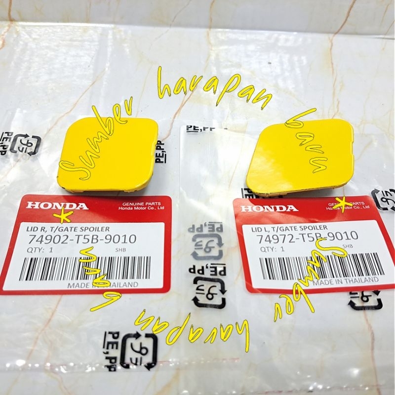 Tutup Cover Lubang Spoiler Bagasi Belakang Atas Jazz RS GK5 2014-2021