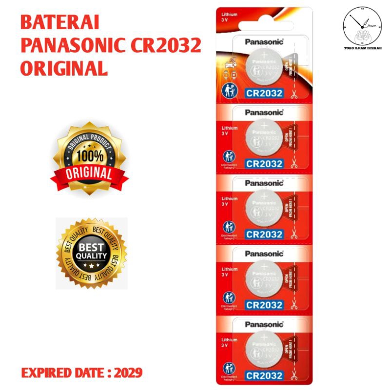 Baterai Panasonic CR2032 Original / Panasonic CR 2032 Original / Batrai battery Panasonic CR2032