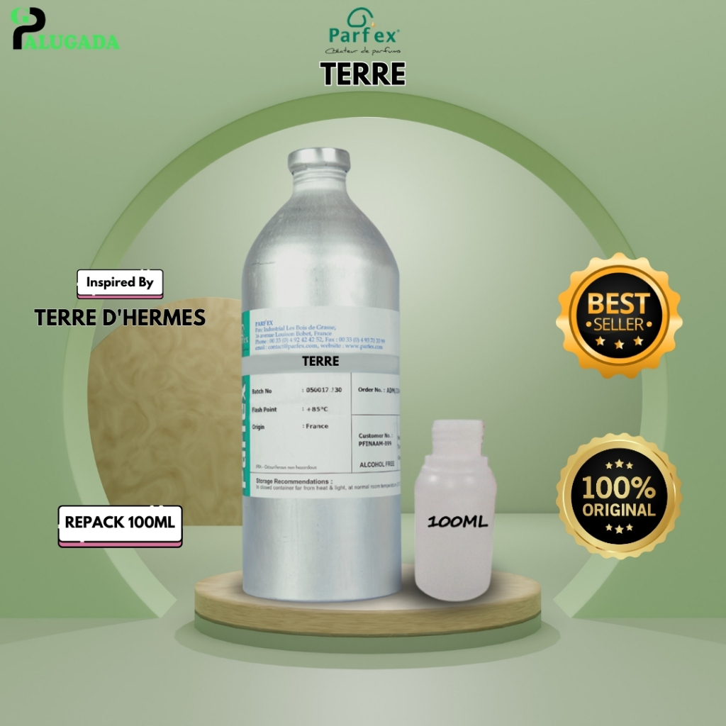 Bibit Parfum Murni TERRE | HRMZ PARFEX 100ml Repack