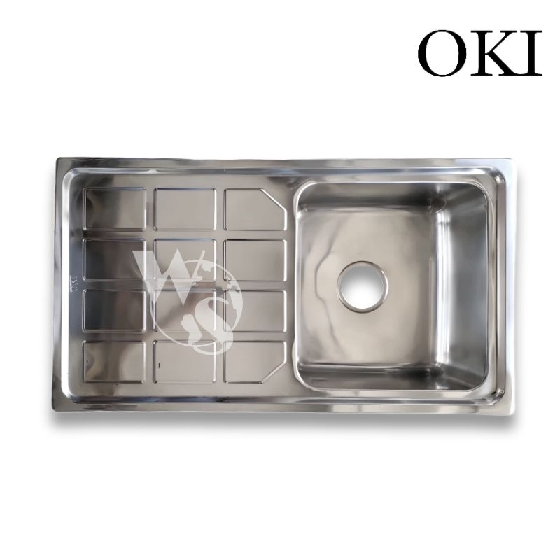 Kitchen Sink OKI | Bak Cuci Piring Minimalis 1 Lubang Sayap