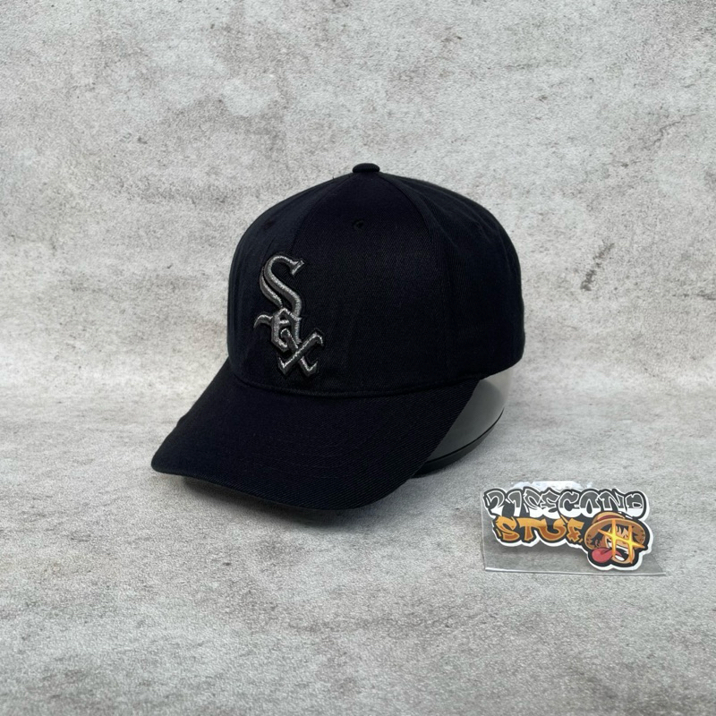Topi MLB SOX BuiltUp Hitam Second