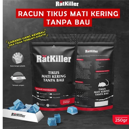 RatKiller Racun Tikus Mati Kering Tanpa Bau Ampuh Original Bergaransi