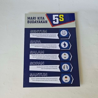Poster Budaya Kerja 5 S, Poster Edukasi Budaya Kerja 5S, budayakan 5 S