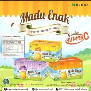 

Madu enak Rasa original/orange,/Grape vitamin C