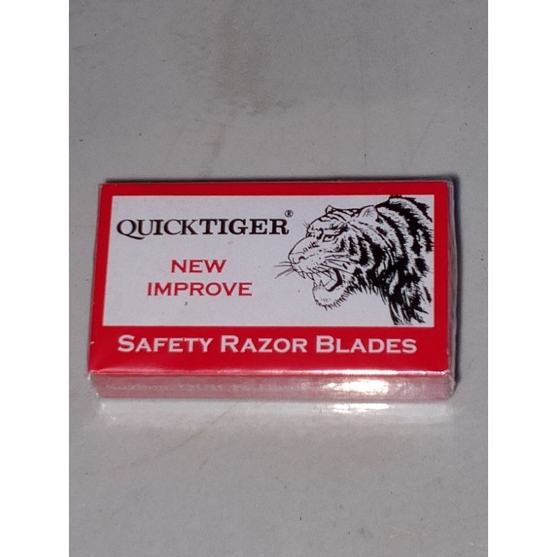 SILET QUICK TIGER,1 kotak isi 10 silet