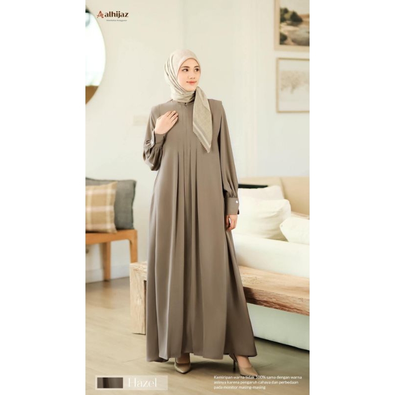 KHALISA DRESS LEBARAN by ALHIJAZ DRESS KEKINIAN✅ STYLE ANAK MUDA ✅