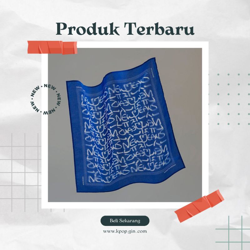 NewJeans x Hiroshi Fujiwara COLLER BANDANA