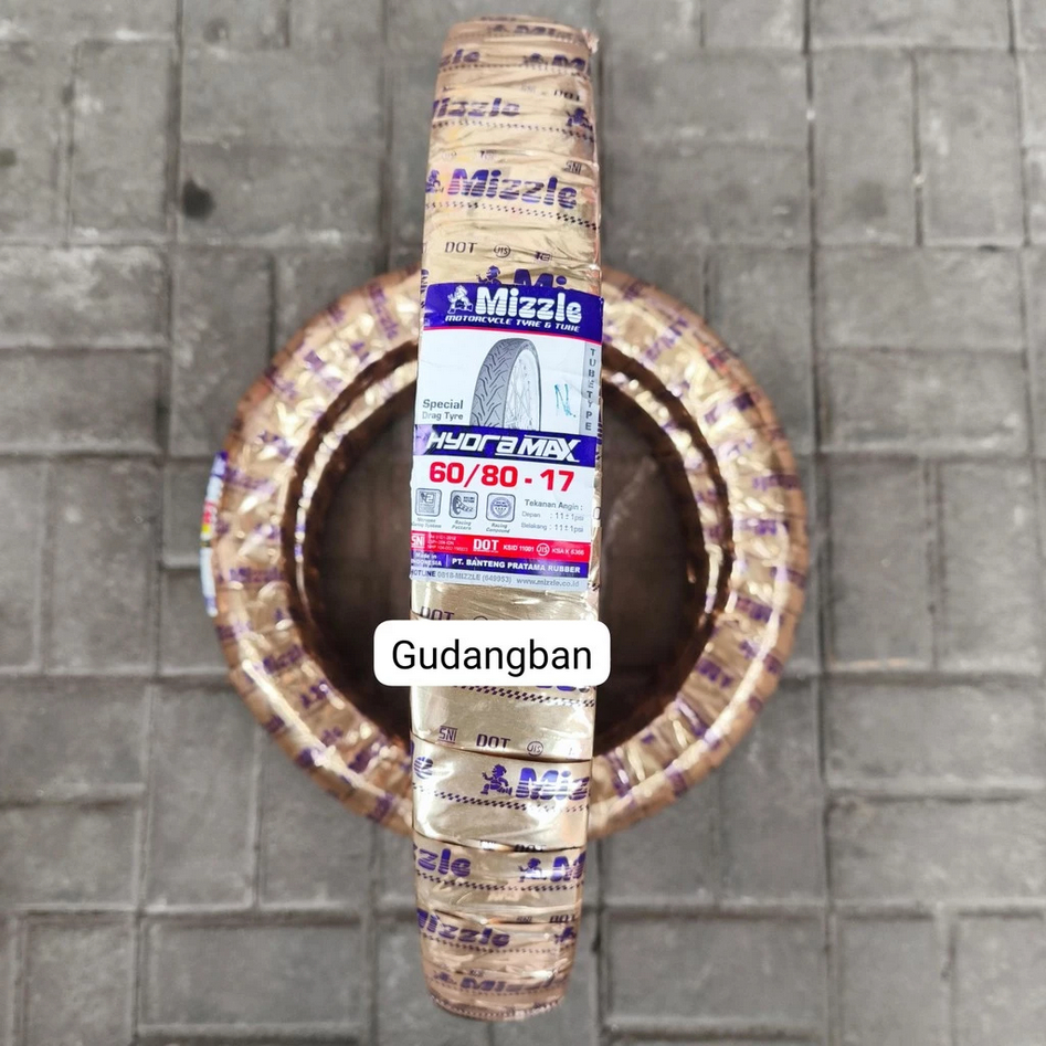 ( HYDRA MAX ) MIZZLE 60 / 80 - 17 TUBETYPE Ban Luar RACING SOFT COMPOUND TT