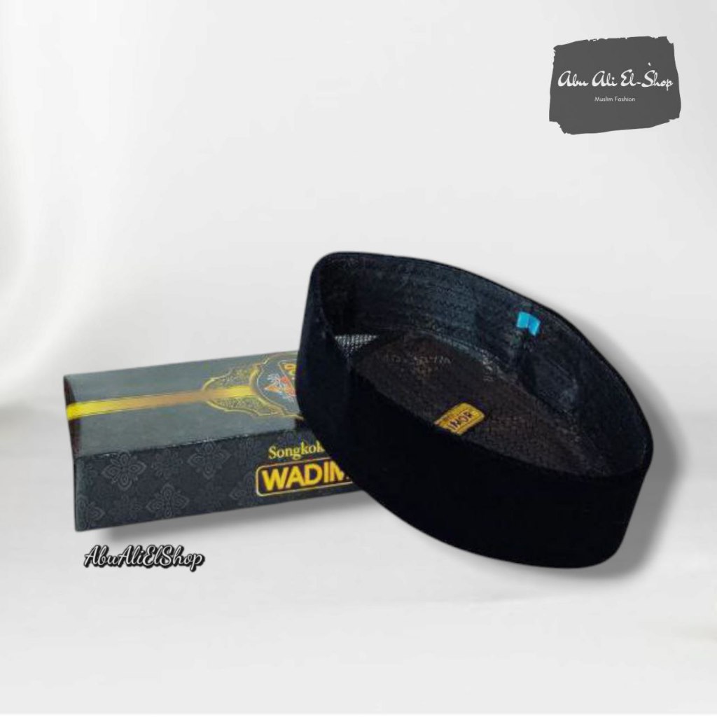 Peci Wadimor Hitam Pria Dewasa | Peci Kopiah Songkok Wadimor Original Hitam Polos Ac Beludru Halus