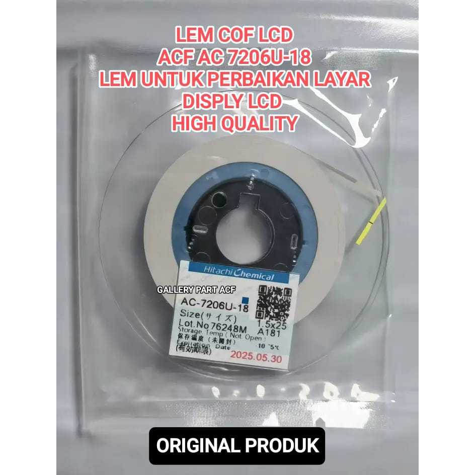 Acf AC 7206U Lem Acf bonding lem Perekat lcd dan Cof Lem cof