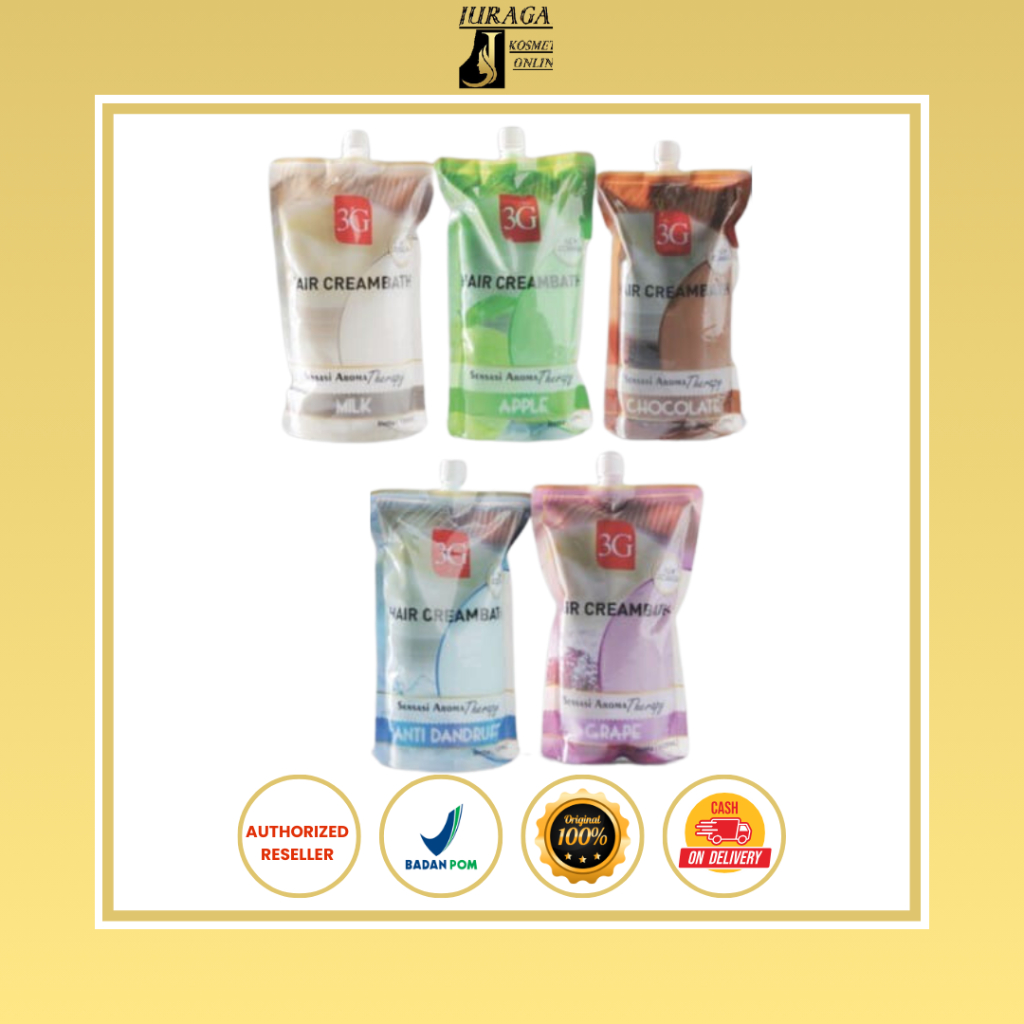 BARU  3G HAIR CREAMBATH 500ML Original