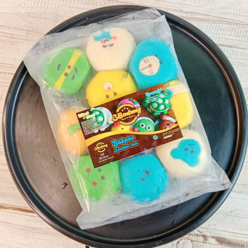 

Bakpao Mini Karakter isi 10pcs 3 Bintang Enak Empuk