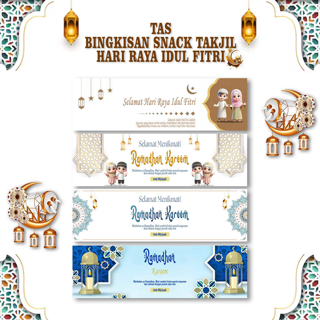 

Bingkisan Snack Takjil / Hari Raya Idul Fitri Bisa CUstom Desain