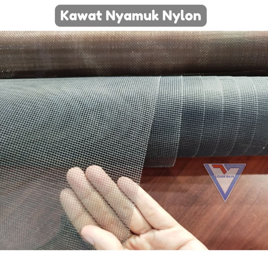 Kawat Nyamuk / Kain Kasa Nyamuk / Nilon Nylon Per Meter - Hitam