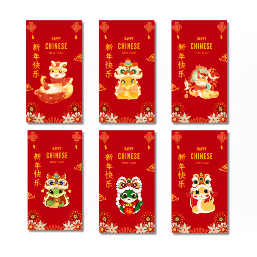

Angpao/Angpao Imlek 2025/Angpao ular/Angpao Imlek 2025 unik [6 PCS]
