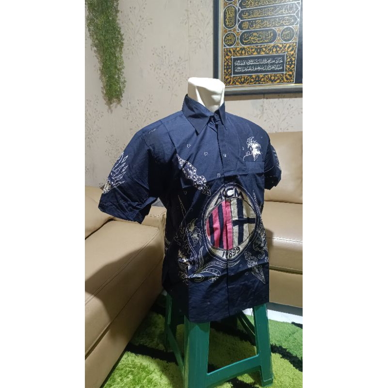Kemeja Batik Bola AC Milan Dewasa ACM