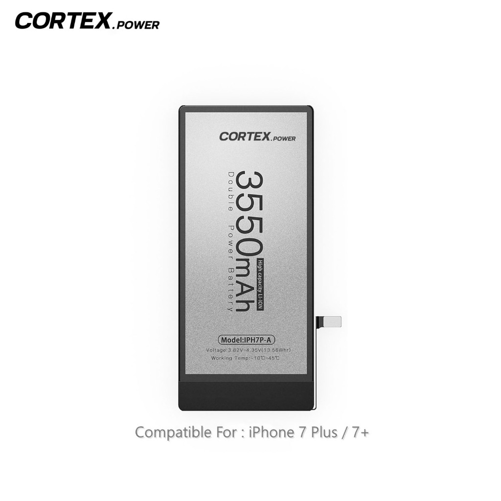Cortex Power Baterai iPhone 7Plus  / 7+ / 7P  Double Power IC High Capacity Batre Batrai Baterai Bat