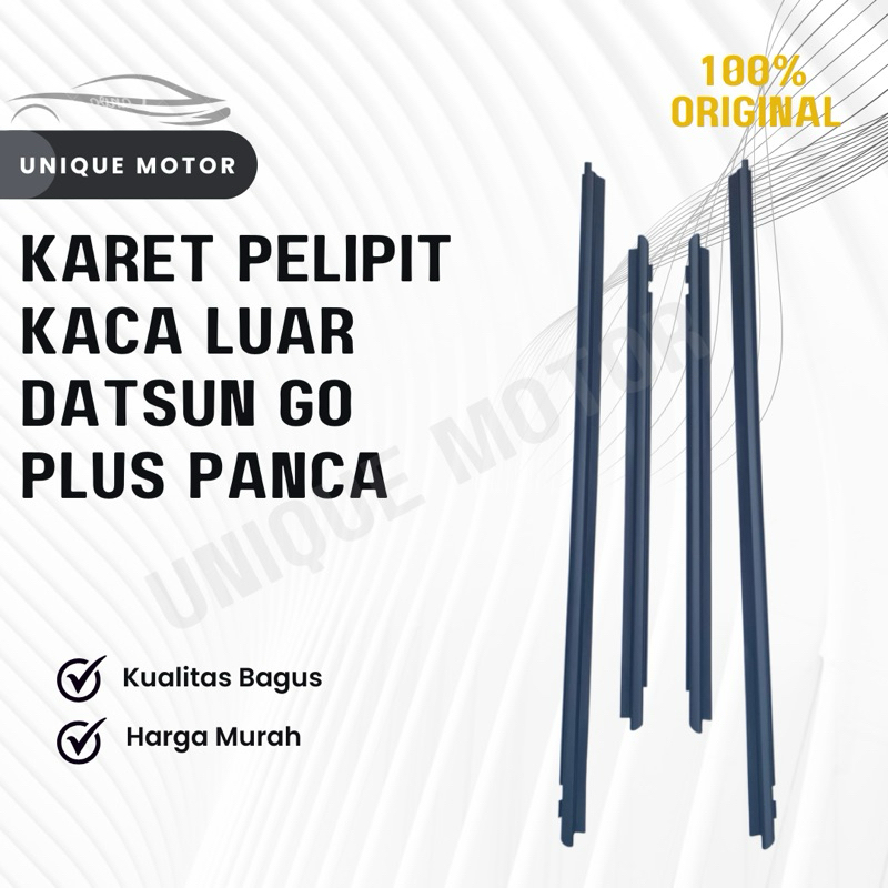 Karet Pelipit Kaca Luar Datsun Go Plus Panca Original