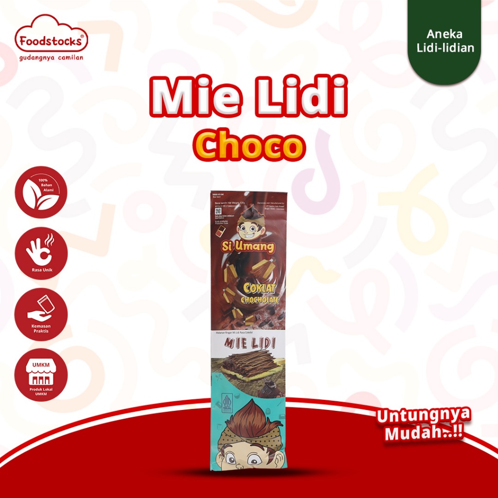 

Si Umang Cemilan Sapu Lidi 130g - Cokelat