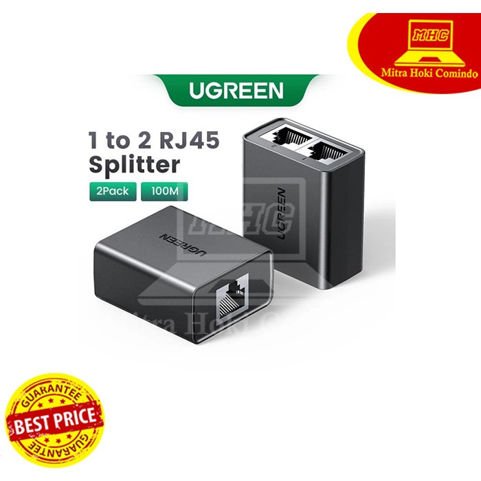 SPLITTER RJ45 SAMBUNGAN KABEL LAN RJ45 1 PORT KE 2 PORT UGreen NETWORK LAN ADAPTOR PN 50923