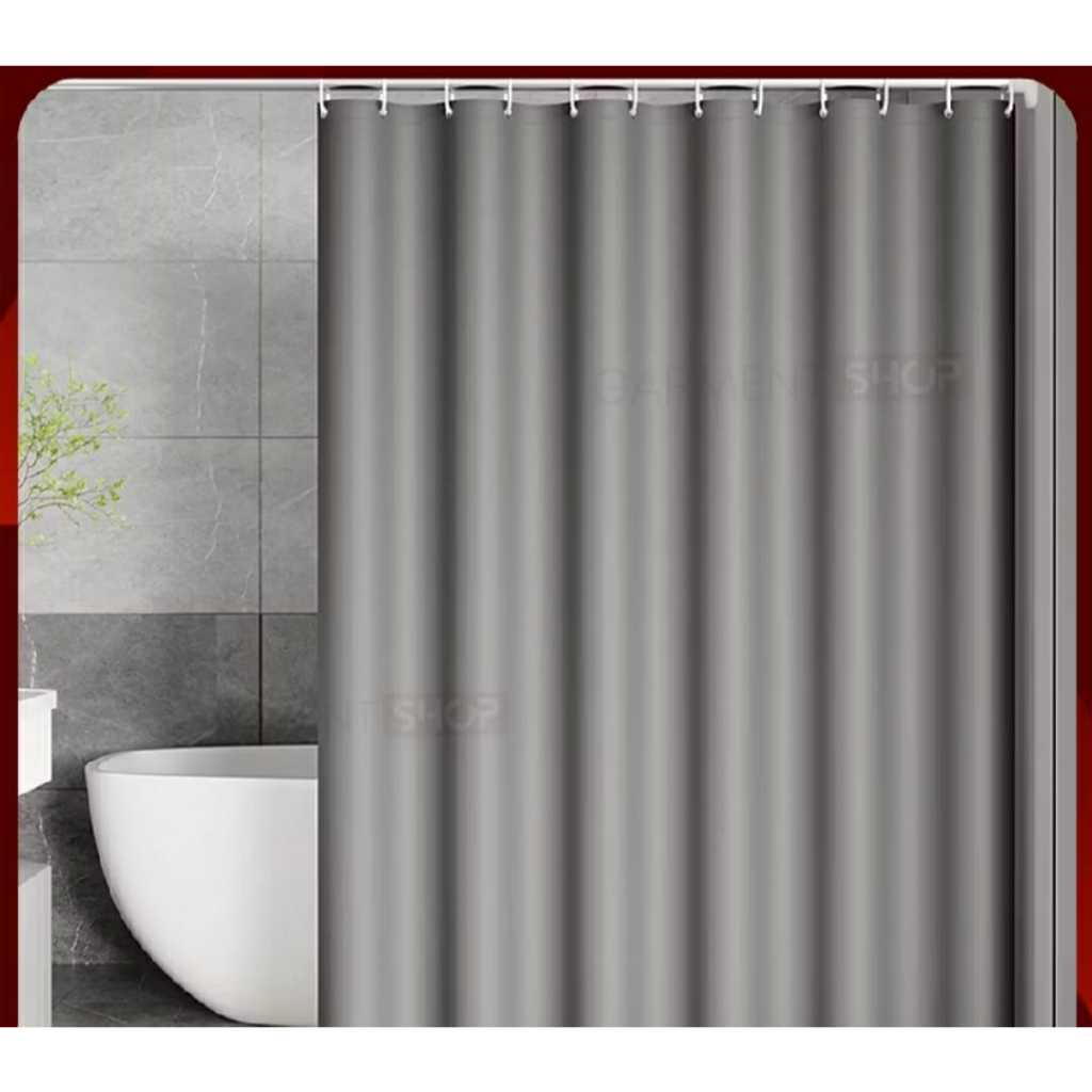 Donesubego - Tirai Kamar Mandi Diamond Premium Waterproof Tebal Quality Kotakin