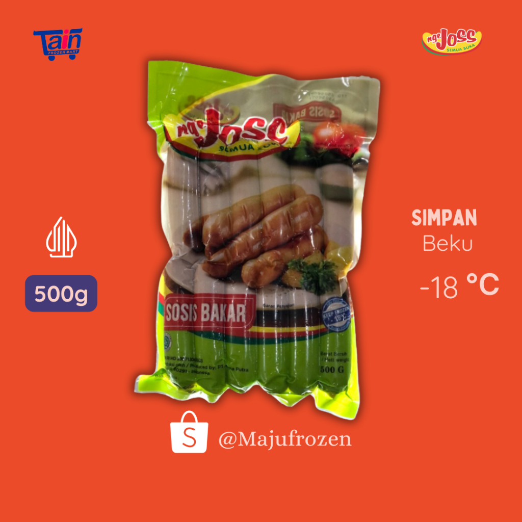 

NGEJOSS Sosis Bakar 500g Isi 12 PCS