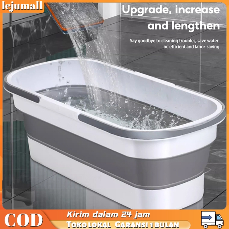 Lejumall Baskom Ember Plastik Lipat / Portable Silikon Baskom / Baskom Lipat Portabel Tempat Cuci Al