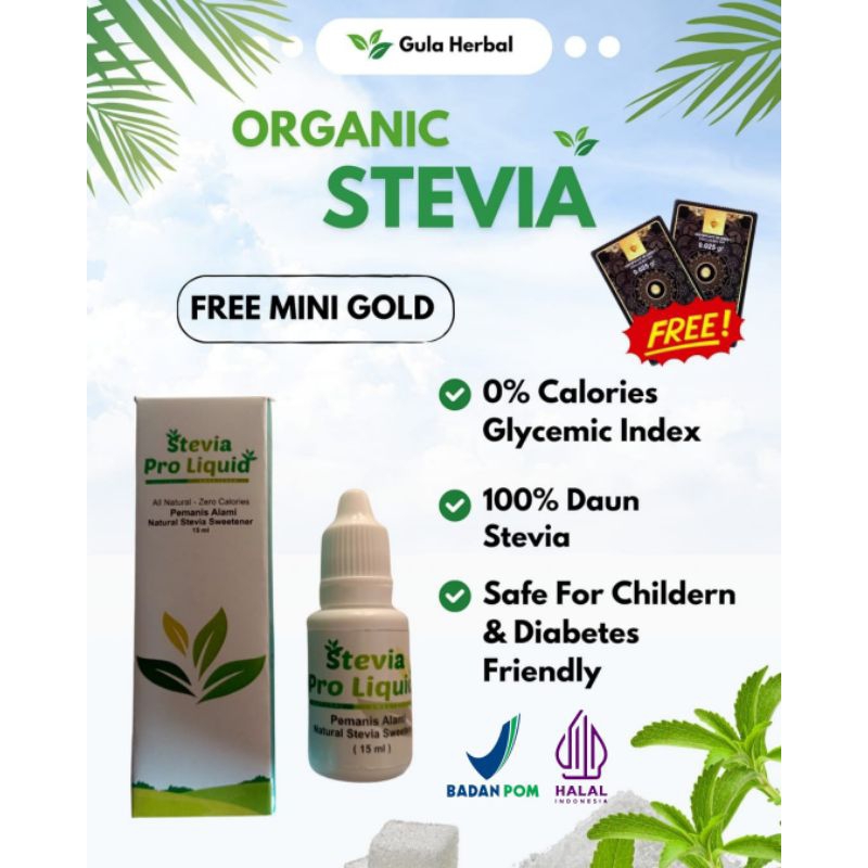 

STEVIA PRO BISA COD 15ML LIQUID ORIGINAL TETES DROP