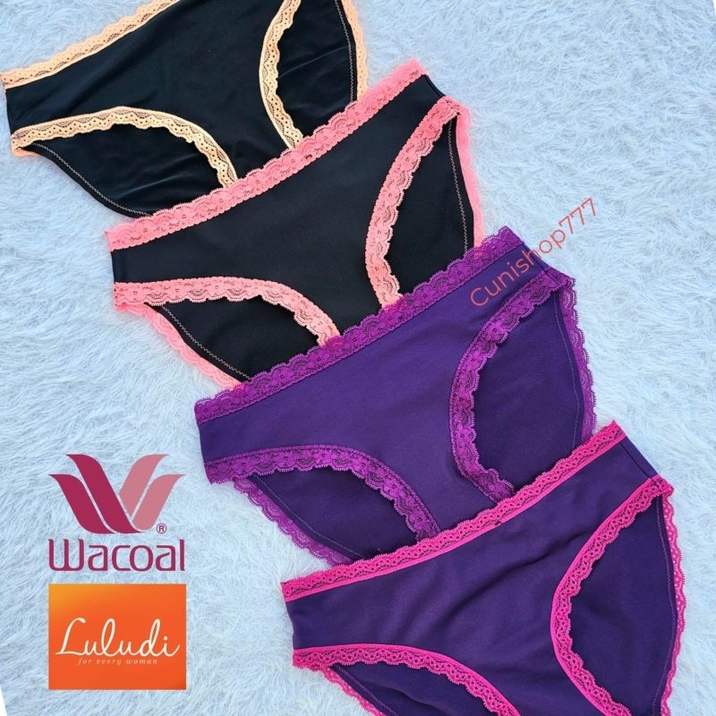 PANTY MINI LULUDI by WACOAL SUPER SOFT LACE SEXY LP 60106 K27B CELANA DALAM WANITA CD LP60106