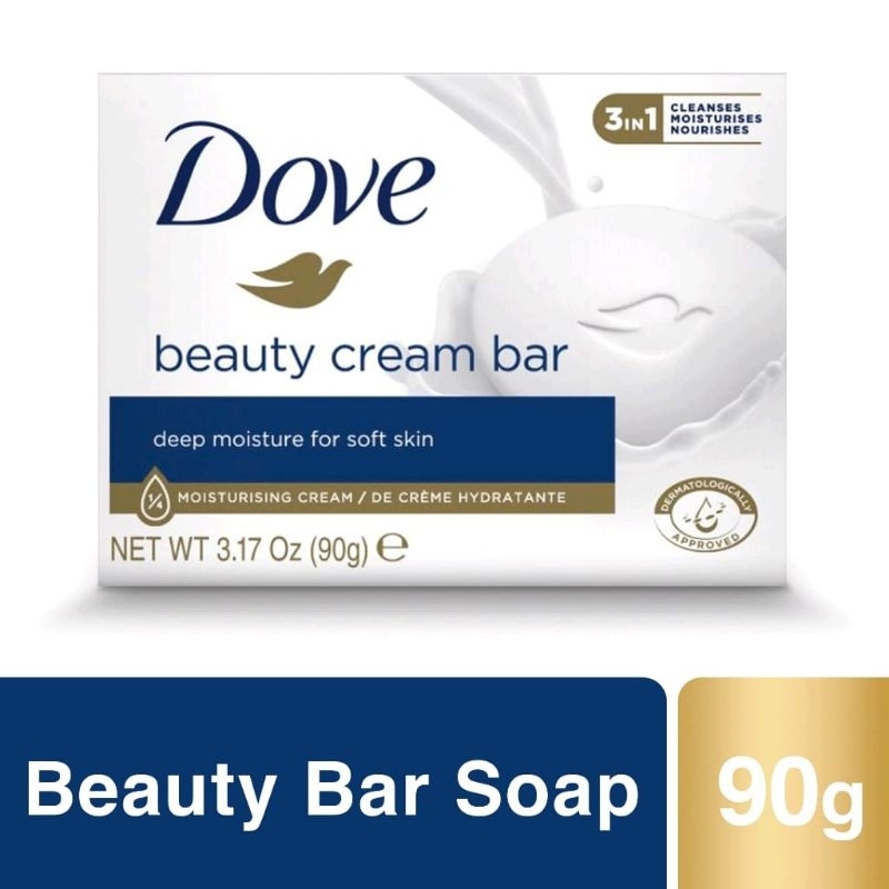 Dove Beauty Cream Bar Moisturising 90g /Sabun Dove Batang 90g