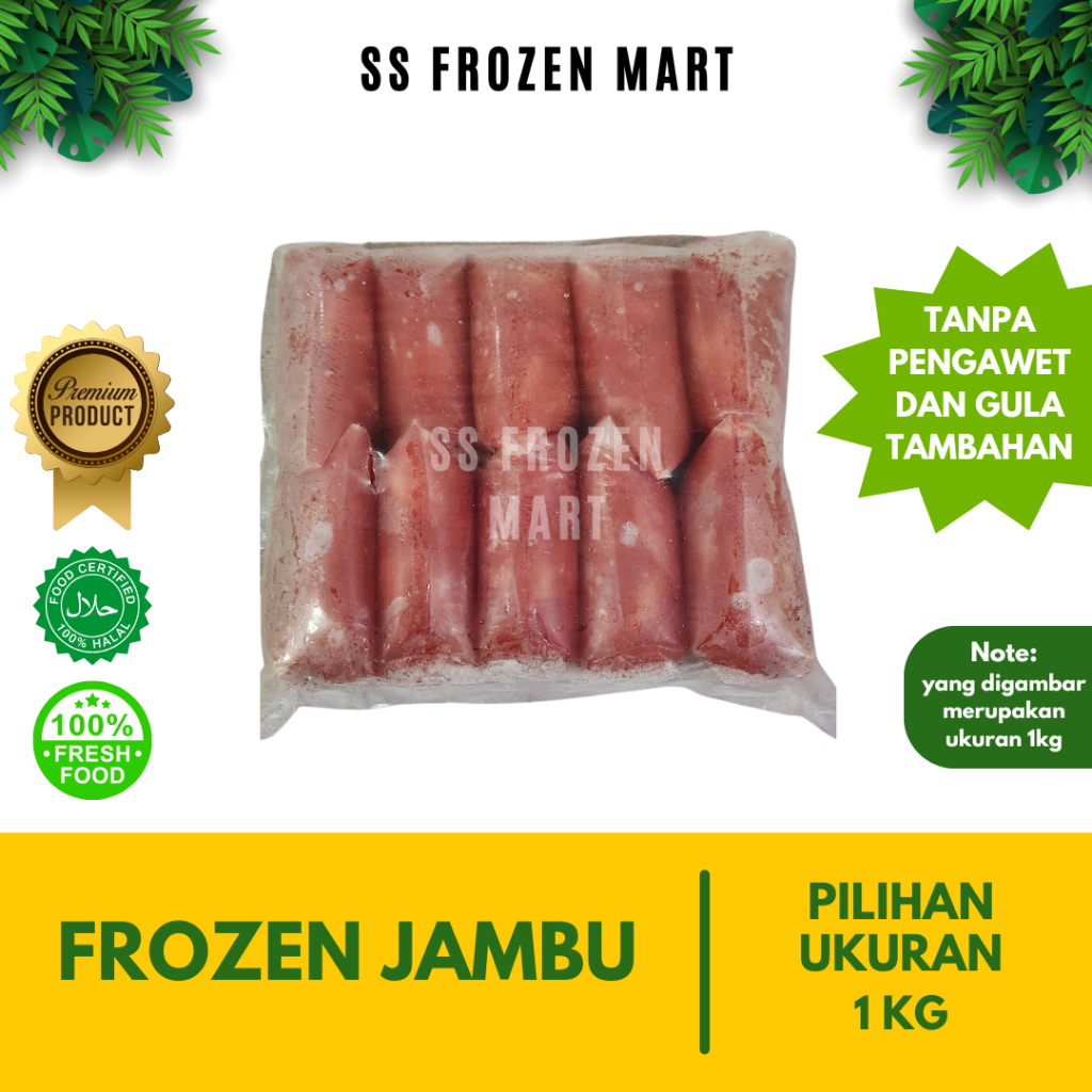

Frozen Jambu/Jambu beku - 1kg (packingan per 100g)