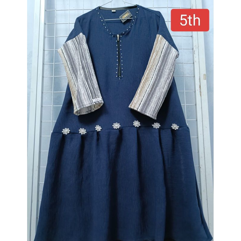 ABAYA ANAK PEREMPUAN USIA 5 TAHUN/ GAMIS HITAM JETBLACK TEMBORO