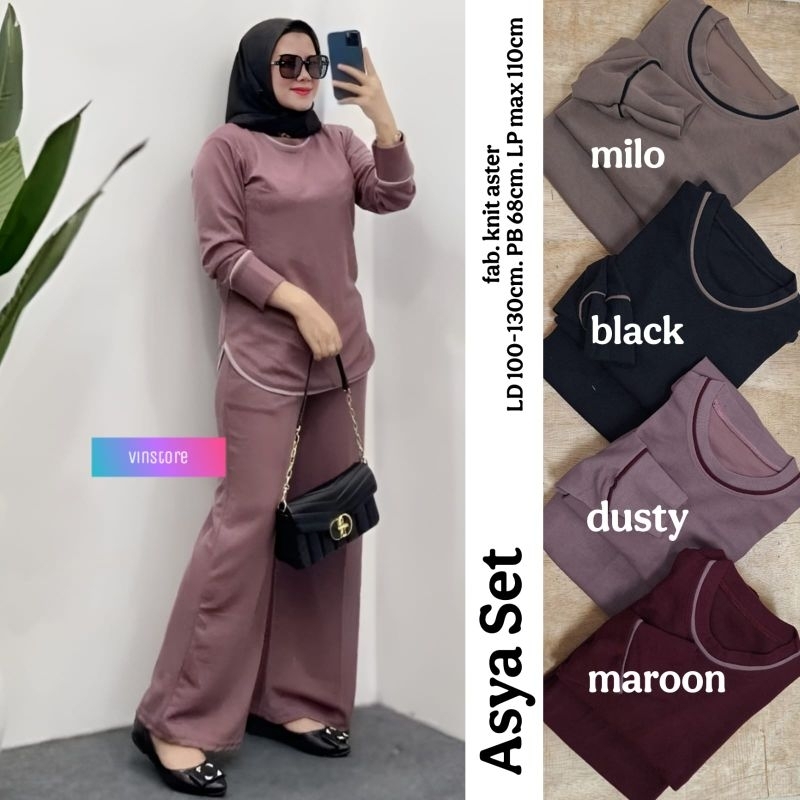 Arsya Set by Vinstore Setelan Celana kulot wanita Kekinian Terlaris