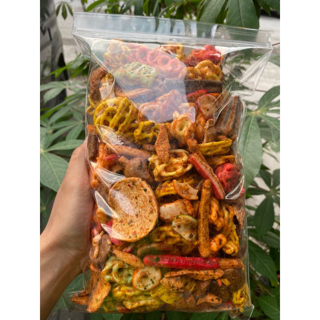 

KERUPUK SEBLAK MIX/CAMPUR PEDAS DAUN JERUK 500GR 250GR