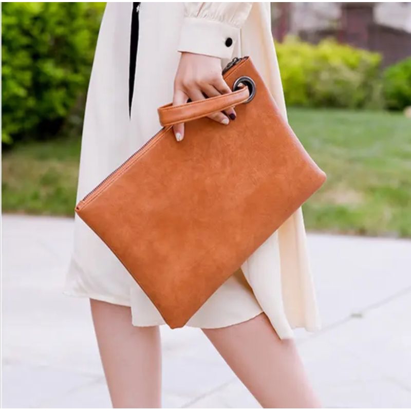 Tas Tanga Clucth WanitaKekinian Tas Hp /Kosmetik Uang pouch ring jumbo